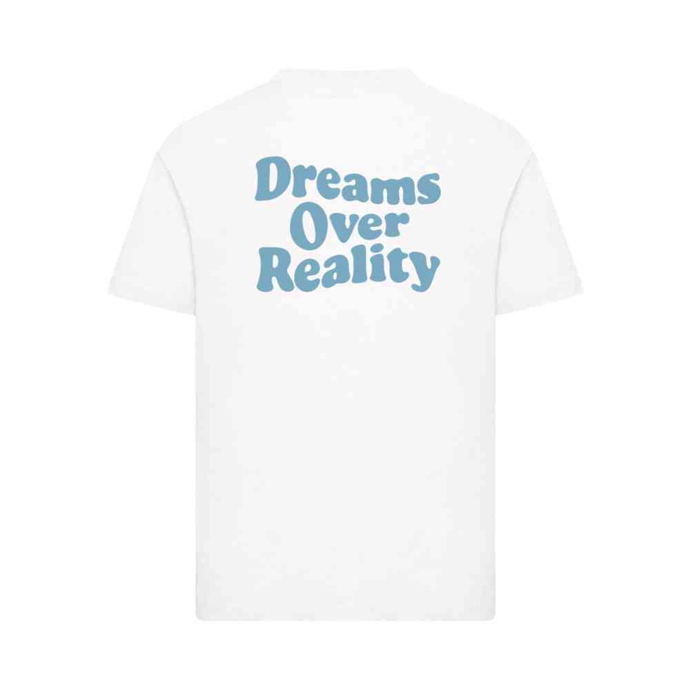 Mister Tee - Dreams Over Reality Wording Kinder Tshirt - Wit